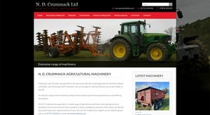 Above the fold screenshot of ND Crummack home page